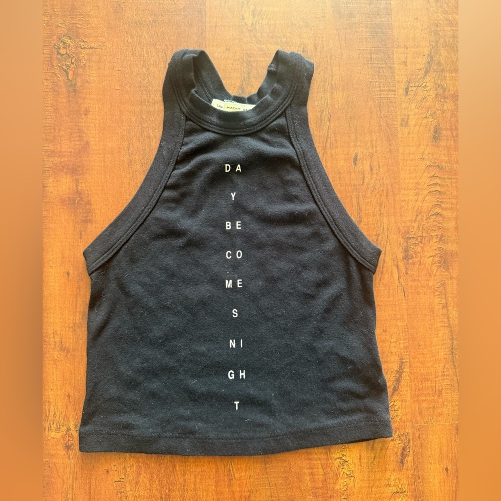 Black Sleeveless crop  Top